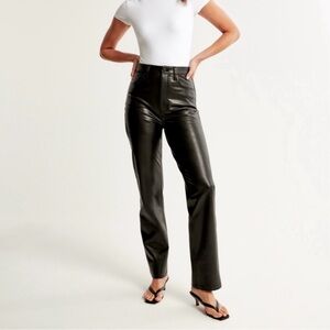Abercrombie and Fitch 90’s High Rise Leather Pants